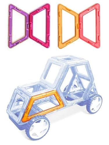 MAGNIKON Magnetische Bausteine Ersatzset | Magnetbausteine | Kinderspielzeug ab 3 Jahre | Geschenk Für Mädchen, Jungen | Montessori Spielzeug | Magnete Kinder von MK MAGNIKON