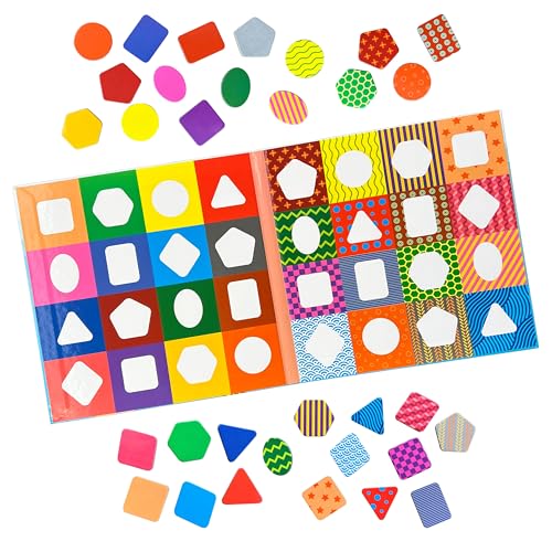 MAGNIKON UD96 - Zuordnungsspiel Formen, Farben und Muster mit 32 Magneten, Magnetisches Sortierspiel, Tangram Spielzeug, Mosaik Steckspiel für Kinder, Montessori ab 3 Jahre MAGNIKON UD96 - Zuordnungsspiel Formen, Farben und Muster mit 32 Magneten, Magnetisches Sortierspiel, Tangram Spielzeug, Mosaik Steckspiel für Kinder, Montessori ab 3 Jahre von MK MAGNIKON