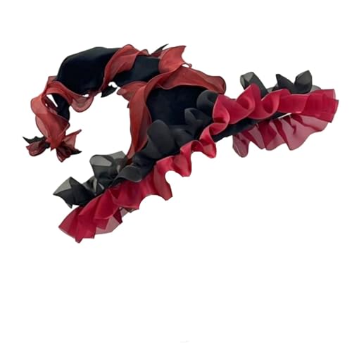 MKEMQXBEP Hexenhut mit großer Krempe for den Urlaub, Kostüm-Requisite, Kopfbedeckung, Accessoire(Red 1PC) von MKEMQXBEP