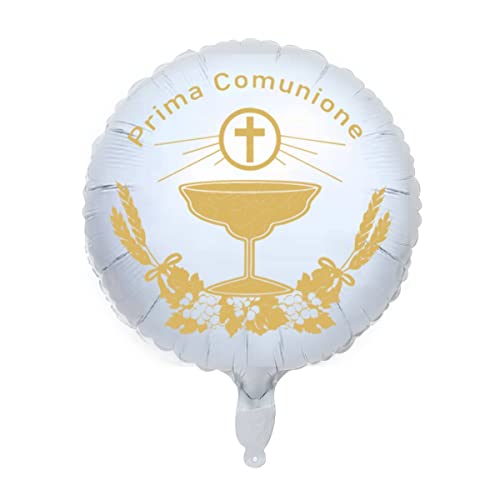MKISHINE 2 Stück Luftballon zur Erstkommunion, Dekoration für Konfirmation, Taufe, 45 cm MKISHINE 2 Stück Luftballon zur Erstkommunion, Dekoration für Konfirmation, Taufe, 45 cm von MKISHINE