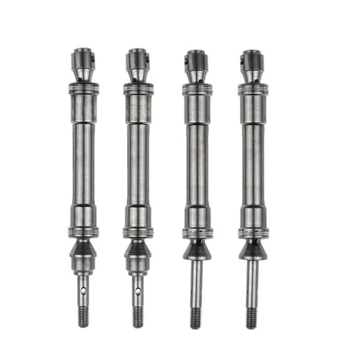 Antriebswelle CVD Für Traxxas Für Slash 4X4 Für Rustler Für Stampede Für VXL 1/10 RC-Autos Stahl Vorne Und Hinten Antriebswelle CVD-Baugruppe(Silver,Rear and Front) von MKIUYVD