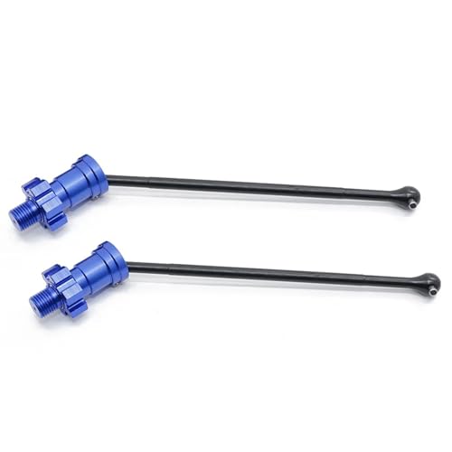 Antriebswelle CVD Für Traxxas Für X-Maxx 6S 8S 1/5 Für Monster Truck rc Cars Upgrades Teile Zubehör Metall Vordere Und Hintere Antriebswelle CVD(Blue,2pcs) von MKIUYVD