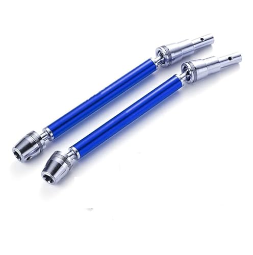 MKIUYVD Antriebswelle CVD Für ARRMA Für KRATON Für Outcast 4S V2 Für BLX Für Monster Trucks 1/10 RC Auto Metall Vorne Hinten CVD Antriebswelle Universalgelenk(Blue) von MKIUYVD