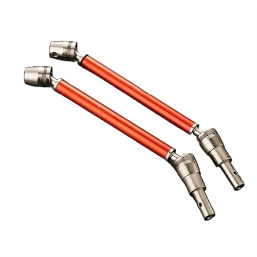 MKIUYVD Antriebswelle CVD Für ARRMA Für KRATON Für Outcast 4S V2 Für BLX Für Monster Trucks 1/10 RC Auto Metall Vorne Hinten CVD Antriebswelle Universalgelenk(Red) von MKIUYVD