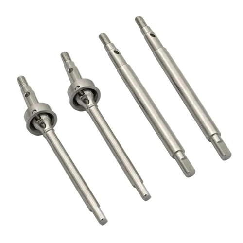 MKIUYVD Antriebswelle CVD Für TRX-4M Metall-CVD-Antriebswelle Vorne Und Hinten, 1/18 RC-Car-Upgrade-Teile, Ersatzzubehör, Getriebewelle(Silver) von MKIUYVD