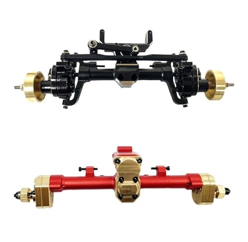 MKIUYVD RC-Achsen-Komplettset Für AXIAL Für SCX24 1/24 RC-Autoteil, Aluminiumlegierung, Vorder- Und Hinterachse, RC-Autozubehör, Ersatzteile, RC-Upgrade-Teil(1 Set) von MKIUYVD