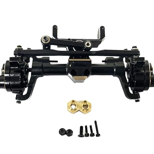 MKIUYVD RC-Achsen-Komplettset Für AXIAL Für SCX24 1/24 RC-Autoteil, Aluminiumlegierung, Vorder- Und Hinterachse, RC-Autozubehör, Ersatzteile, RC-Upgrade-Teil(Front Axle) von MKIUYVD