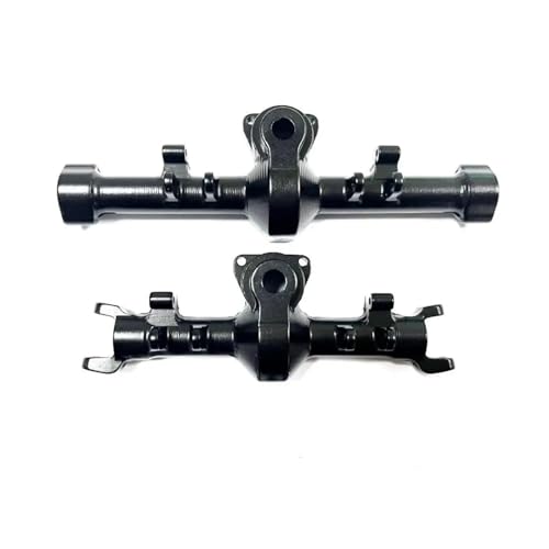MKIUYVD RC-Achsen-Komplettset Für AXIAL Für SCX24 1/24 RC Upgrade-Teile Zubehör Aluminiumlegierung Vorder- Und Hinterachsgehäuse RC-Car-Modifikationsteile(Black) von MKIUYVD