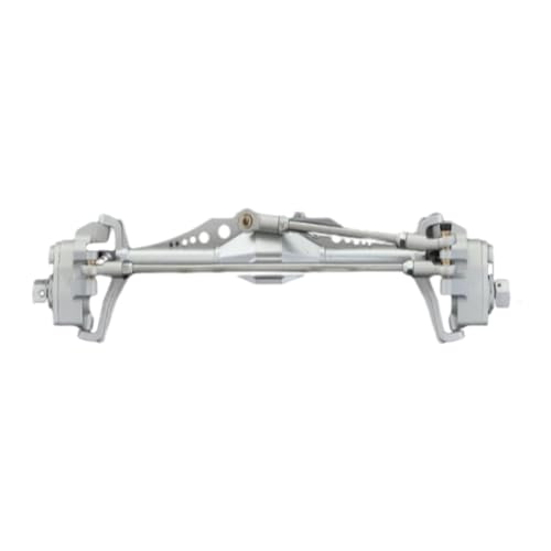 MKIUYVD RC-Achsen-Komplettset Für Axial Für Capra 1/10 RC-Autoteil, RC-Autozubehör, Aluminiumlegierung, Vorderachse, RC-Upgrade-Teil, Upgrade-Zubehör(Silver) von MKIUYVD