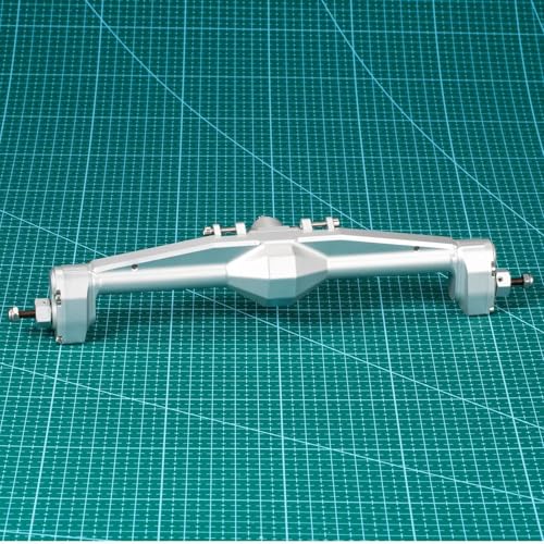 MKIUYVD RC-Achsen-Komplettset Für Axial Für Capra 1.9 Für UTB AXI03004 Für Buggy 4WS 1/10 RC Auto Vorder- Und Hinterachse Set Upgrade-Teile Aluminium F9 Portalachse(Silver,Rear Axle) von MKIUYVD