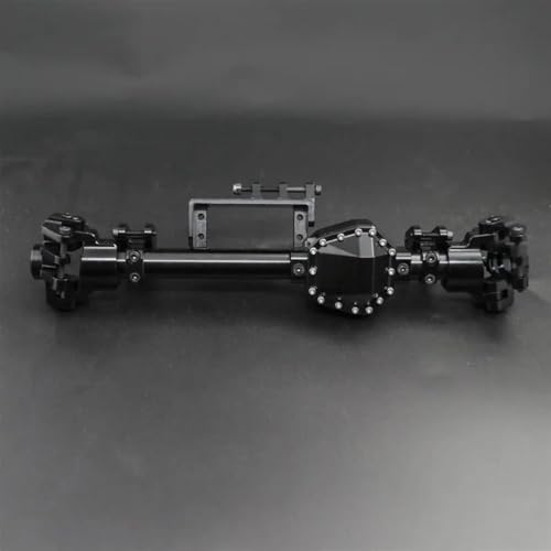MKIUYVD RC-Achsen-Komplettset Für Axial Für RBX10 Für Ryft 1/10 RC Auto Achse Gehäuse Metall Upgrade Vorder- Und Hinterachse Gehäuse RC Auto Upgrade Zubehör(Black,Front Axle) von MKIUYVD