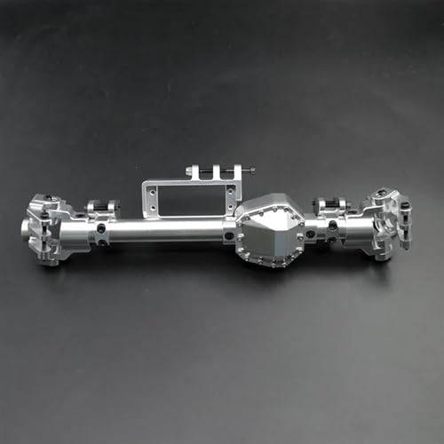 MKIUYVD RC-Achsen-Komplettset Für Axial Für RBX10 Für Ryft 1/10 RC Auto Achse Gehäuse Metall Upgrade Vorder- Und Hinterachse Gehäuse RC Auto Upgrade Zubehör(Silver,Front Axle) von MKIUYVD