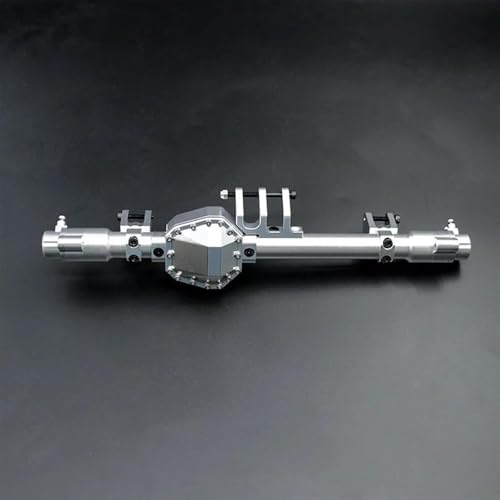 MKIUYVD RC-Achsen-Komplettset Für Axial Für RBX10 Für Ryft 1/10 RC Auto Achse Gehäuse Metall Upgrade Vorder- Und Hinterachse Gehäuse RC Auto Upgrade Zubehör(Silver,Rear Axle) von MKIUYVD