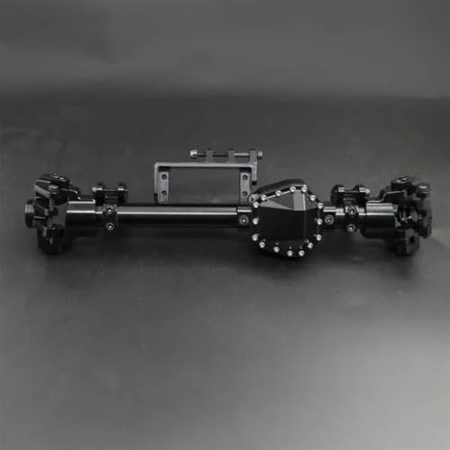 MKIUYVD RC-Achsen-Komplettset Für Axial Für RBX10 Für Ryft 1/10 RC Cralwer Auto Upgrade Teile Zubehör Metall Vorder- Und Hinterachse Gehäuse Brücke Shell(Black,Front Axle) von MKIUYVD