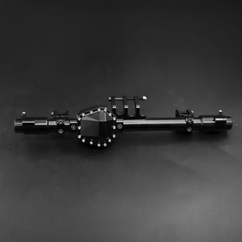 MKIUYVD RC-Achsen-Komplettset Für Axial Für RBX10 Für Ryft 1/10 RC Cralwer Auto Upgrade Teile Zubehör Metall Vorder- Und Hinterachse Gehäuse Brücke Shell(Black,Rear Axle) von MKIUYVD