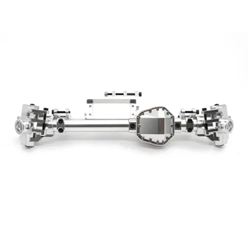 MKIUYVD RC-Achsen-Komplettset Für Axial Für RBX10 Für Ryft 1/10 RC Cralwer Auto Upgrade Teile Zubehör Metall Vorder- Und Hinterachse Gehäuse Brücke Shell(Silver,Front Axle) von MKIUYVD