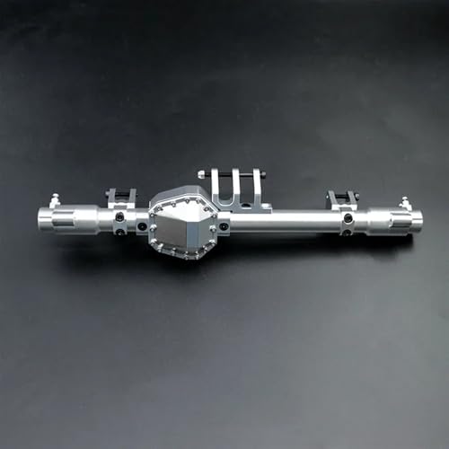 MKIUYVD RC-Achsen-Komplettset Für Axial Für RBX10 Für Ryft 1/10 RC Cralwer Auto Upgrade Teile Zubehör Metall Vorder- Und Hinterachse Gehäuse Brücke Shell(Silver,Rear Axle) von MKIUYVD