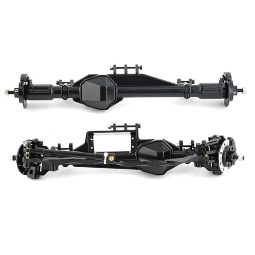 MKIUYVD RC-Achsen-Komplettset Für Axial Für RBX10 Für Ryft 1/10 RC Crawler Auto Upgrade Teile Zubehör RC Crawler Auto Metall Vorder- Und Hinterachse(Black,1 Set) von MKIUYVD