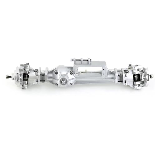 MKIUYVD RC-Achsen-Komplettset Für Axial Für RBX10 Für Ryft 1/10 RC Crawler Auto Upgrade Teile Zubehör RC Crawler Auto Metall Vorder- Und Hinterachse(Silver,Front Axle) von MKIUYVD