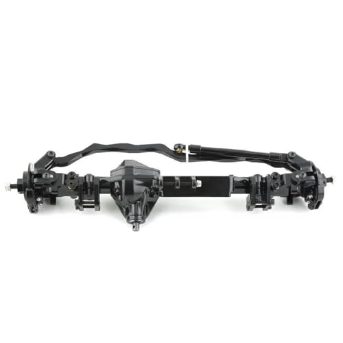 MKIUYVD RC-Achsen-Komplettset Für Axial Für RBX10 Für Ryft Metall Komplette Vorder- Und Hinterachse 1/10 RC Crawler Auto Upgrade Teile Zubehör(Black,Front Axle) von MKIUYVD