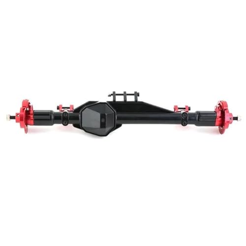 MKIUYVD RC-Achsen-Komplettset Für Axial Für RBX10 Für Ryft Metall Komplette Vorder- Und Hinterachse 1/10 RC Crawler Auto Upgrade Teile Zubehör(Black Red,Rear Axle) von MKIUYVD