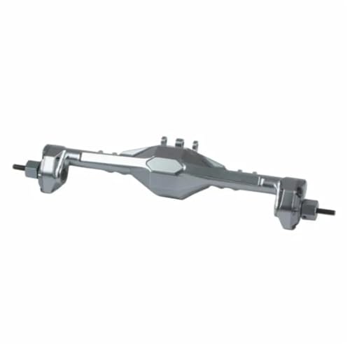 MKIUYVD RC-Achsen-Komplettset Für Axial Für SCX10 1/10 RC-Autoteil, Aluminiumlegierung, Hinterachse, RC-Upgrade-Teil, CNC-Rc-Hinterachse-Upgrade-Zubehör(Gray) von MKIUYVD