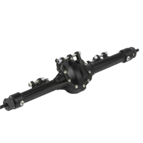 MKIUYVD RC-Achsen-Komplettset Für Axial Für SCX10 1/10 RC Autoteil Autozubehör Aluminiumlegierung CNC Hinterachse Upgrade Teil Rc(Black) von MKIUYVD