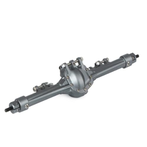 MKIUYVD RC-Achsen-Komplettset Für Axial Für SCX10 1/10 RC Autoteil RC Autozubehör Aluminiumlegierung Upgrade Verbessert Die Hinterachse Rc Hinterachse(Gray) von MKIUYVD