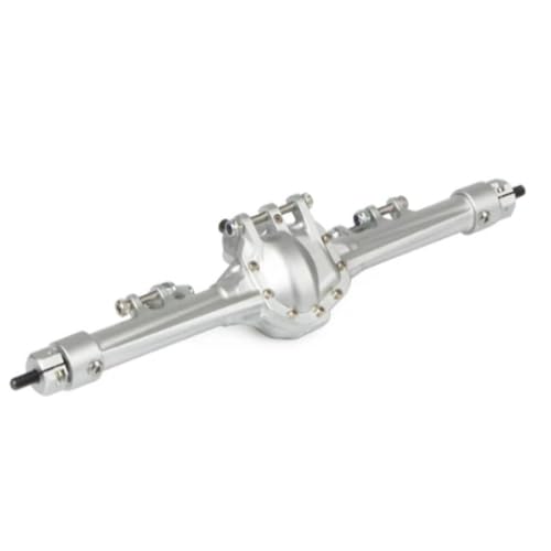 MKIUYVD RC-Achsen-Komplettset Für Axial Für SCX10 1/10 RC Autoteil RC Autozubehör Aluminiumlegierung Upgrade Verbessert Die Hinterachse Rc Hinterachse(Silver) von MKIUYVD