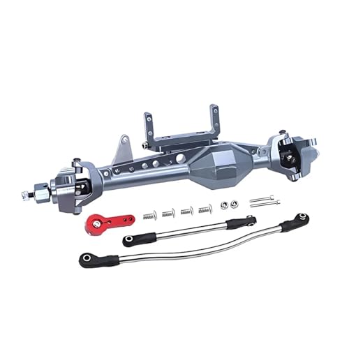MKIUYVD RC-Achsen-Komplettset Für Axial Für SCX10 1/10 RC Autozubehör Aluminiumlegierung Vorderachse RC Upgrade Teil Bessere Stabilität Rc Vorderachse von MKIUYVD