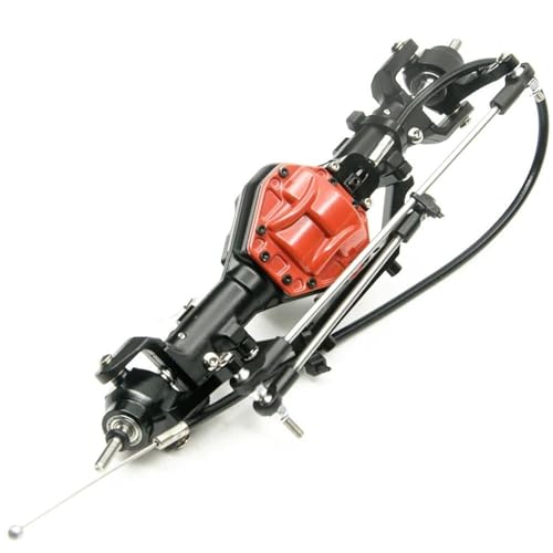 MKIUYVD RC-Achsen-Komplettset Für Axial Für SCX10 1/10 Scale RC Crawler Car Upgrade Zubehör Teile Aluminium Vorder- Und Hinterachse Mit 4WD-Sperre(Front Axle) von MKIUYVD
