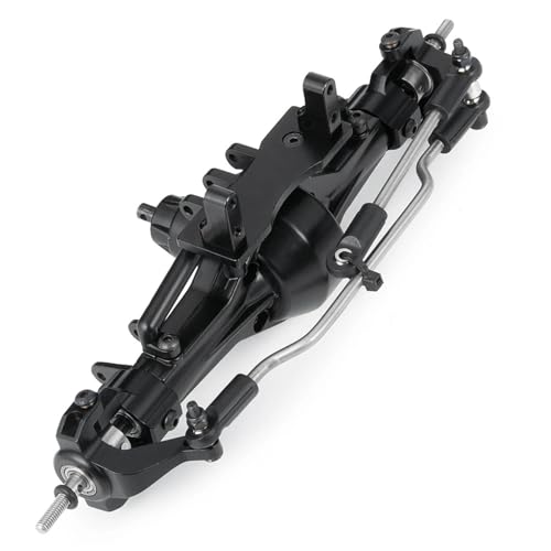 MKIUYVD RC-Achsen-Komplettset Für Axial Für SCX10 90021 90027 90028 6X6 1/10 RC Crawler Auto Upgrade Teile Zubehör Metall Vorne Mitte Hinterachse(Front Axle) von MKIUYVD