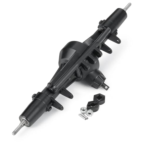 MKIUYVD RC-Achsen-Komplettset Für Axial Für SCX10 90021 90027 90028 6X6 1/10 RC Crawler Auto Upgrade Teile Zubehör Metall Vorne Mitte Hinterachse(Rear Axle) von MKIUYVD
