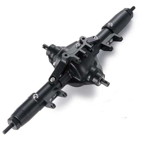 MKIUYVD RC-Achsen-Komplettset Für Axial Für SCX10 Aluminiumlegierung Vorder-/Mittel-/Hinterachse Mit Servohalterung 1/10 RC Crawler Car Truck Upgrade-Teile(Middle Axle) von MKIUYVD
