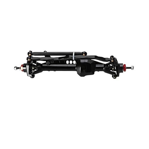 MKIUYVD RC-Achsen-Komplettset Für Axial Für SCX10 Aluminiumlegierung Vorne Hinten Gerade Achsen Set Für 1/10 RC Crawler Spielzeug Crawler Auto Upgrade Teile(Black,Front Axle) von MKIUYVD