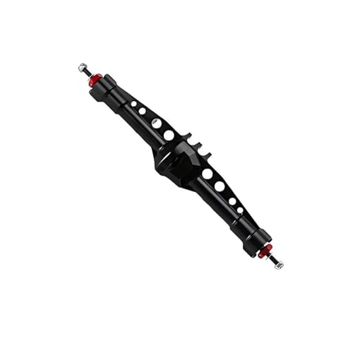 MKIUYVD RC-Achsen-Komplettset Für Axial Für SCX10 Aluminiumlegierung Vorne Hinten Gerade Achsen Set Für 1/10 RC Crawler Spielzeug Crawler Auto Upgrade Teile(Black,Rear Axle) von MKIUYVD