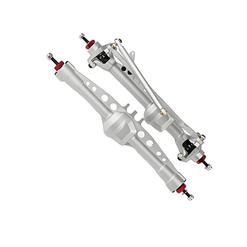 MKIUYVD RC-Achsen-Komplettset Für Axial Für SCX10 Aluminiumlegierung Vorne Hinten Gerade Achsen Set Für 1/10 RC Crawler Spielzeug Crawler Auto Upgrade Teile(Silver,1Set) von MKIUYVD