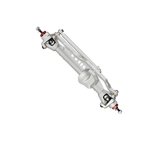MKIUYVD RC-Achsen-Komplettset Für Axial Für SCX10 Aluminiumlegierung Vorne Hinten Gerade Achsen Set Für 1/10 RC Crawler Spielzeug Crawler Auto Upgrade Teile(Silver,Front Axle) von MKIUYVD