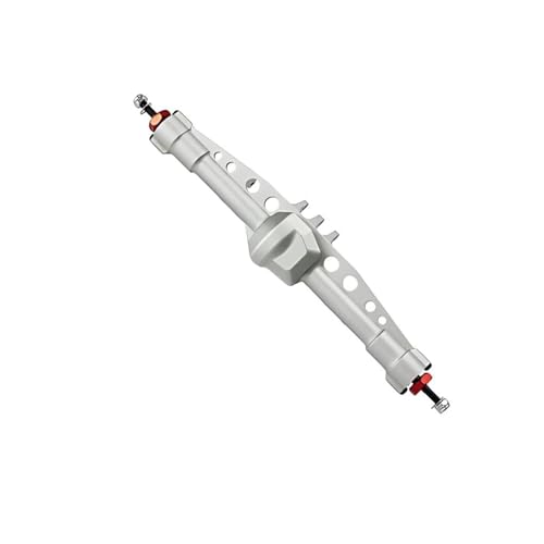 MKIUYVD RC-Achsen-Komplettset Für Axial Für SCX10 Aluminiumlegierung Vorne Hinten Gerade Achsen Set Für 1/10 RC Crawler Spielzeug Crawler Auto Upgrade Teile(Silver,Rear Axle) von MKIUYVD