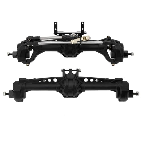 MKIUYVD RC-Achsen-Komplettset Für Axial Für SCX10 II 1/10 RC Crawler Car Upgrade Portalachsen Vorder- Und Hinterachse Mit Stahlzahnrädern Metalllagern(Black) von MKIUYVD