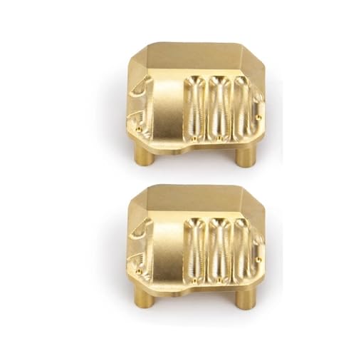 MKIUYVD RC-Achsen-Komplettset Für Axial Für SCX10 II 90046 90047 90059 90060 1/10 RC Auto Messing Achse Shell Vorne Hinterachse Upgrade Teile Zubehör(2pcs) von MKIUYVD