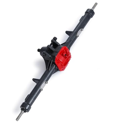MKIUYVD RC-Achsen-Komplettset Für Axial Für SCX10 II 90046 90047 90059 90060 1/10 RC Auto Metall Vorne Hinten Gerade Achse RC Auto Upgrade Zubehör(Rear Axle) von MKIUYVD