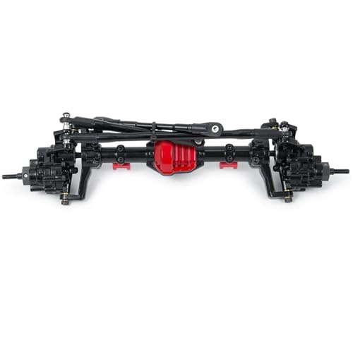 MKIUYVD RC-Achsen-Komplettset Für Axial Für SCX10 II 90046 90047 90059 90060 1/10 RC Rock Crawler Auto Achse Upgrade Zubehör Metall Vordere Hinterachse(Front Axle) von MKIUYVD