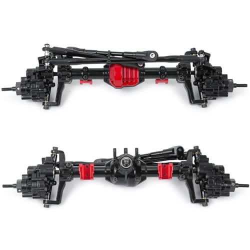 MKIUYVD RC-Achsen-Komplettset Für Axial Für SCX10 II 90046 90047 90059 90060 Metall Vorne Hinterachse 1/10 RC Crawler Auto Upgrade Teile Zubehör(1 Set) von MKIUYVD