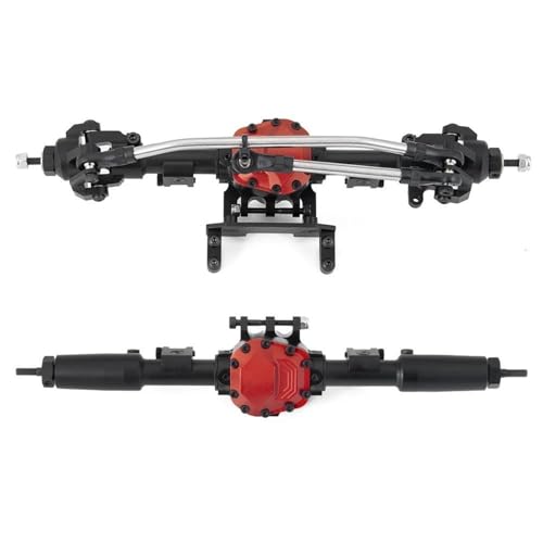 MKIUYVD RC-Achsen-Komplettset Für Axial Für SCX10 II 90046 90047 Komplette Metalllegierung Vorne/hinten Gerade Achse 1/10 RC Crawler Auto Upgrade-Zubehör(1Set) von MKIUYVD