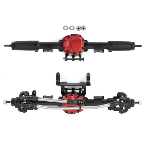 MKIUYVD RC-Achsen-Komplettset Für Axial Für SCX10 II 90046 90047 Metall Vorne Hinten Gerade Achse 1/10 RC Crawler Auto Upgrade Teile Zubehör(1 Set) von MKIUYVD