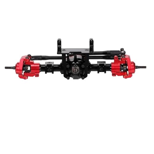 MKIUYVD RC-Achsen-Komplettset Für Axial Für SCX10 II 90046 90047 RC Auto CNC Metall Vorder-/Hinterachse Mit Schutz 1:10 RC Crawler Auto Upgrade Zubehör(Front Axle) von MKIUYVD