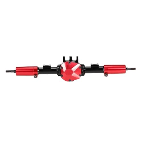 MKIUYVD RC-Achsen-Komplettset Für Axial Für SCX10 II 90046 90047 RC Auto CNC Metall Vorder-/Hinterachse Mit Schutz 1:10 RC Crawler Auto Upgrade Zubehör(Rear Axle) von MKIUYVD