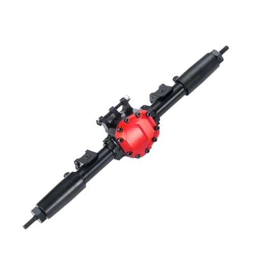 MKIUYVD RC-Achsen-Komplettset Für Axial Für SCX10 II AX90046 90047 90027 90028 1/10 RC Rock Crawler Auto Upgrade-Zubehör Metall Vorderachse Hinterachse(Rear Axle) von MKIUYVD