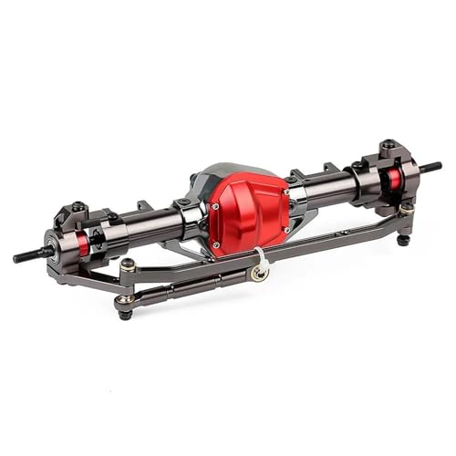 MKIUYVD RC-Achsen-Komplettset Für Axial Für SCX10 Metall CNC Vordere Hinterachse Für 1/10 RC Rock Crawler Auto Achsen Set Teile(Front Axle) von MKIUYVD